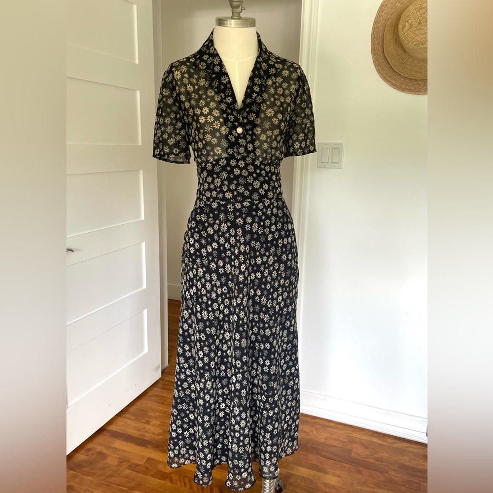 Vintage 90’s Floral Print Maxi Dress